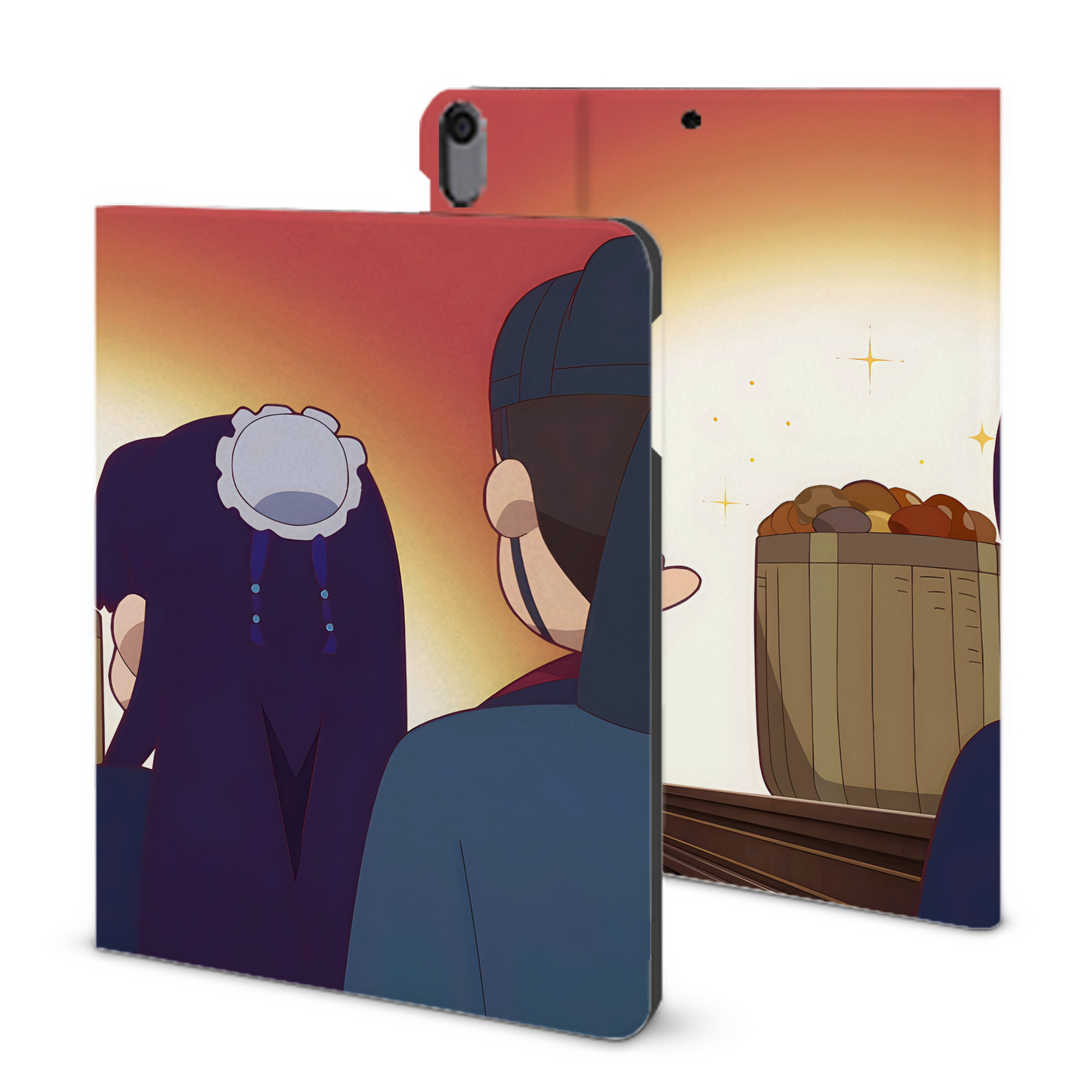 （画像用） 薬屋のひとりごと The Apothecary Diaries IPad ケース ブック型 PUレザー TPU 耐衝撃 軽量 薄型 ペン収納なし 全面保護 IPad 各モデル対応